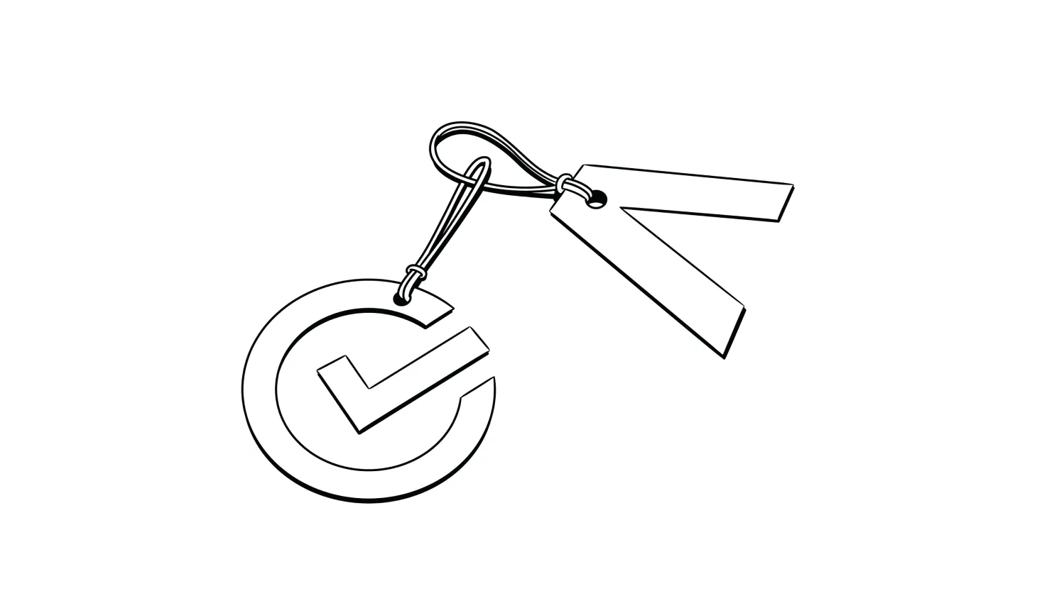 Illustration of the LifeLock and Aura logos connected by a string